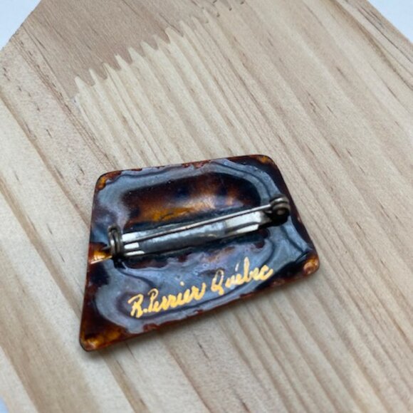Vintage Modernist Brooch R. Perrier. Quebec. - Picture 3 of 4